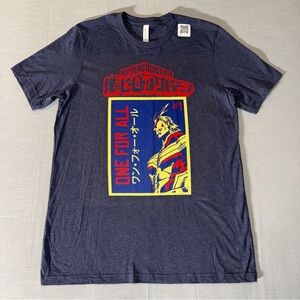 Vintage Men’s T-Shirt L My Hero Academia One For All School House Katakana